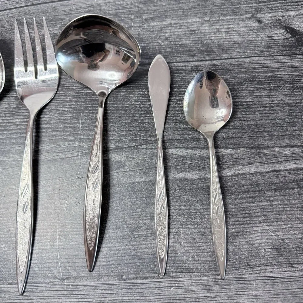 Vintage Royal Harvest 1990 Stainless Steel Serving Set Oneida